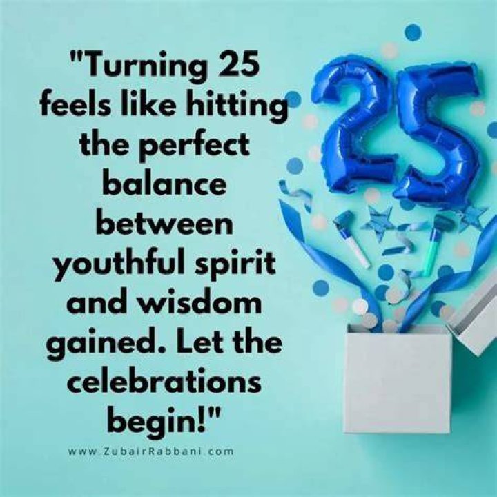 25th Birthday Quotes for Myself