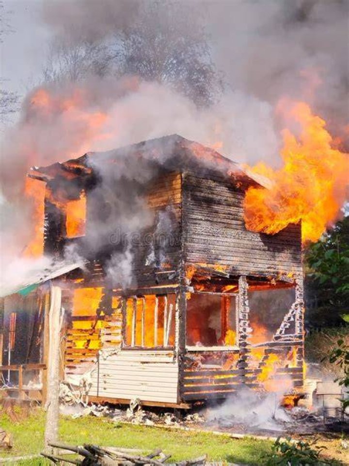 A house burns in The Sacrifice