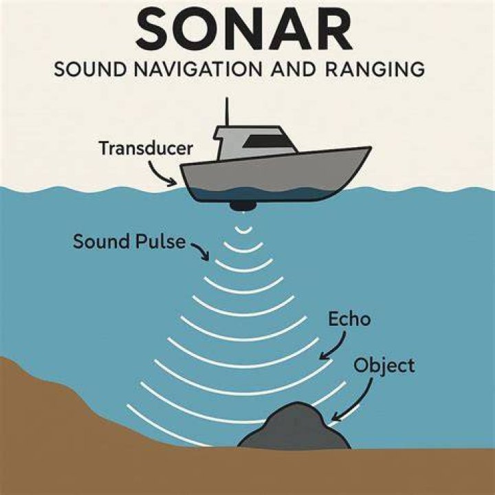 A sonar image of a large void on Oak Island