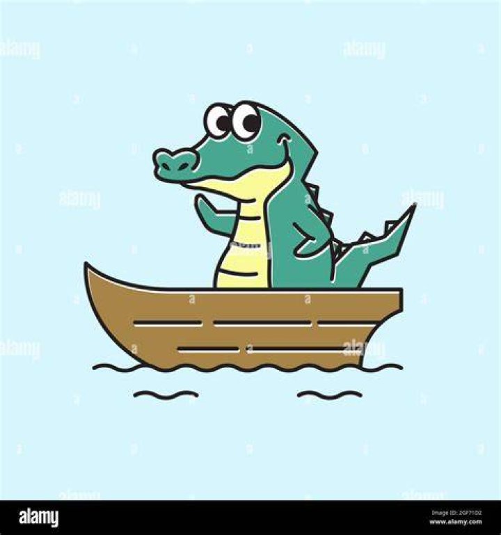 Alligator on boat