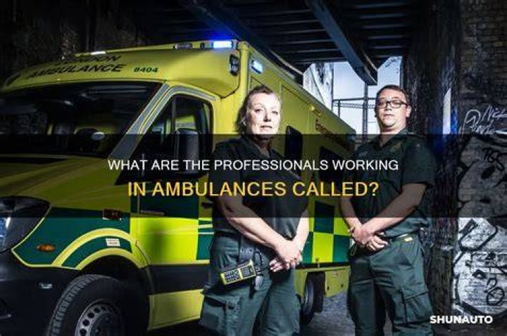 Ambulance workers are called to a scene when a person needs assistance