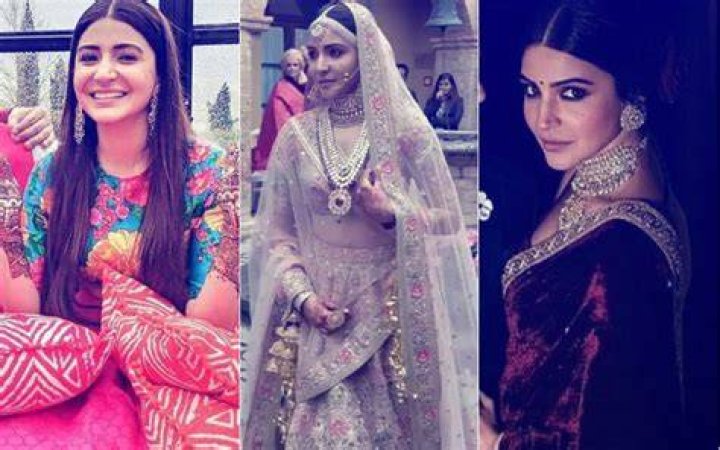 Anushka opted boho look for her mehendi