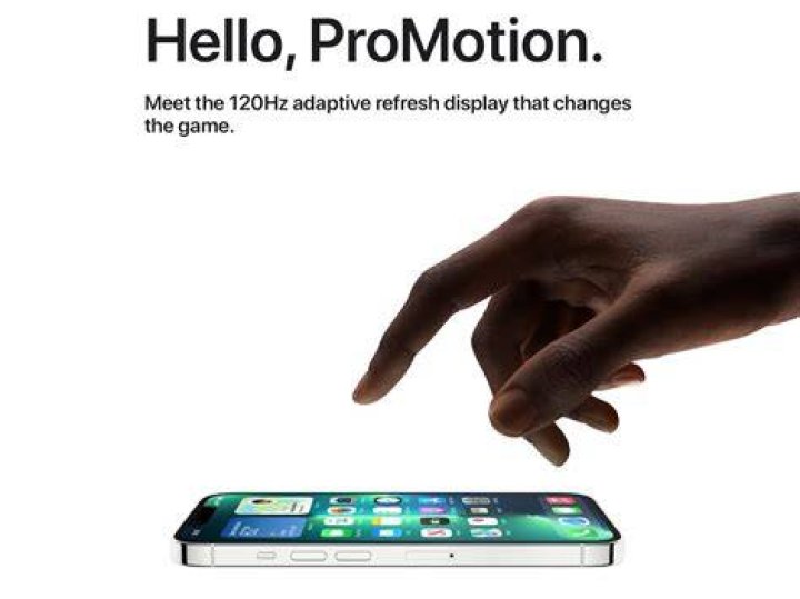 Apple iPhone 13 ProMotion display
