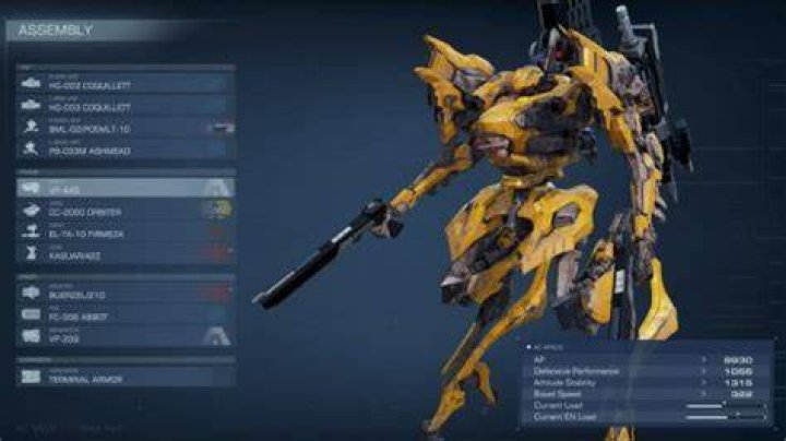 Armored Core Leg Types Bipedal