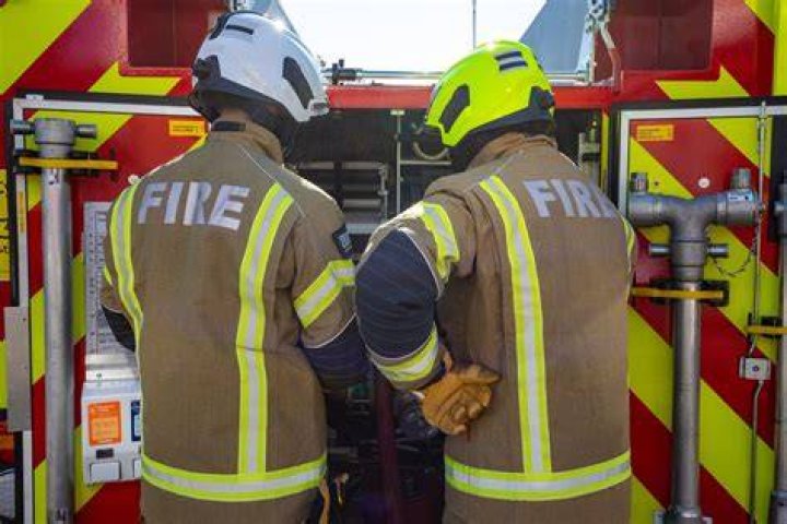 Around 60 firefighters are currently at the scene
