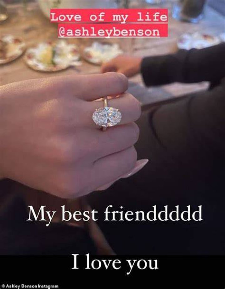 Ashley announced their engagement in November