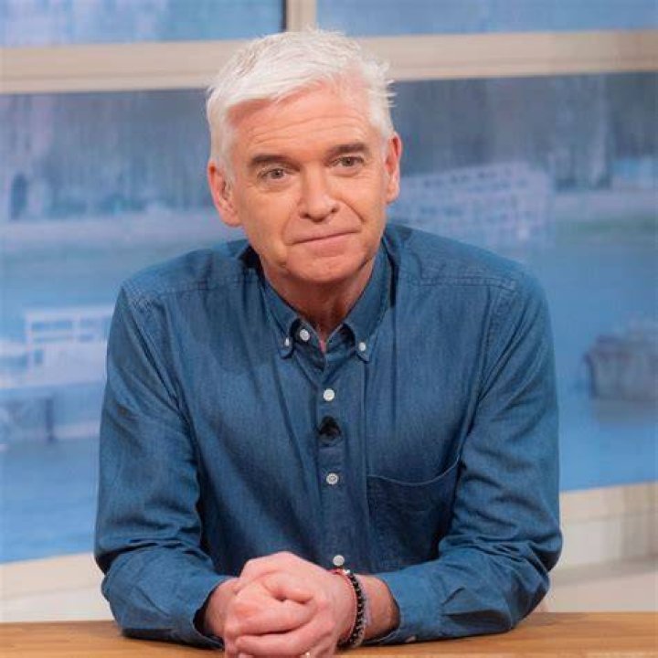 At the start, Phillip Schofield in his Joseph coat and with Gordon the Gopher from kids TV