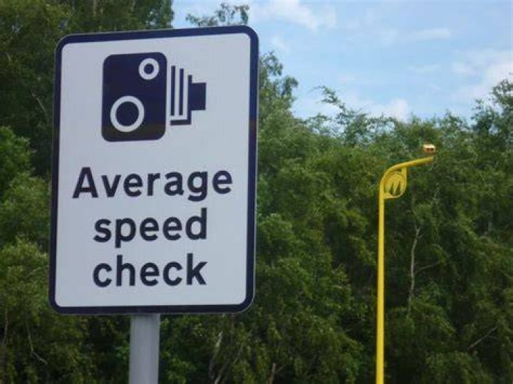 Average Speed Cameras installed on UK Motorways measure and calculate a vehicle's average speed through sections of motorway