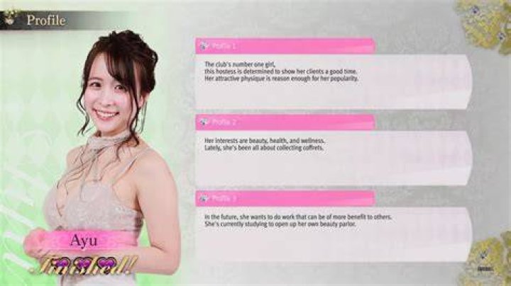 Ayu in Club Heavenly in Like A Dragon Gaiden