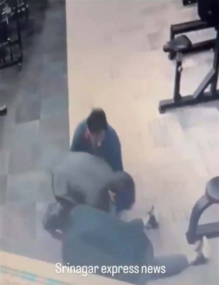 Babushan during gym workout