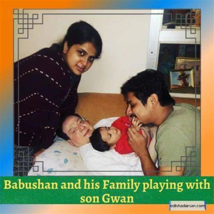 Babushan play with his child baby