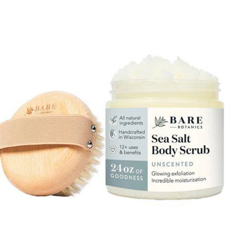Bare Botanics Unscented Salt Scrub