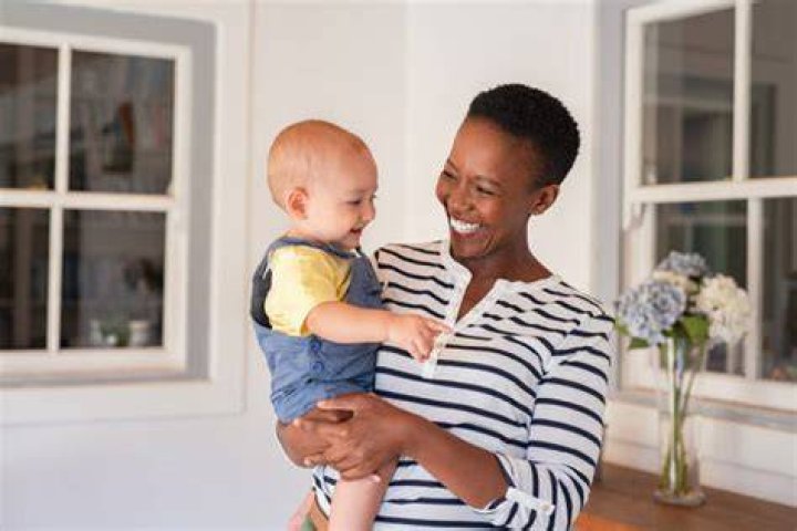 Black nanny stock photo