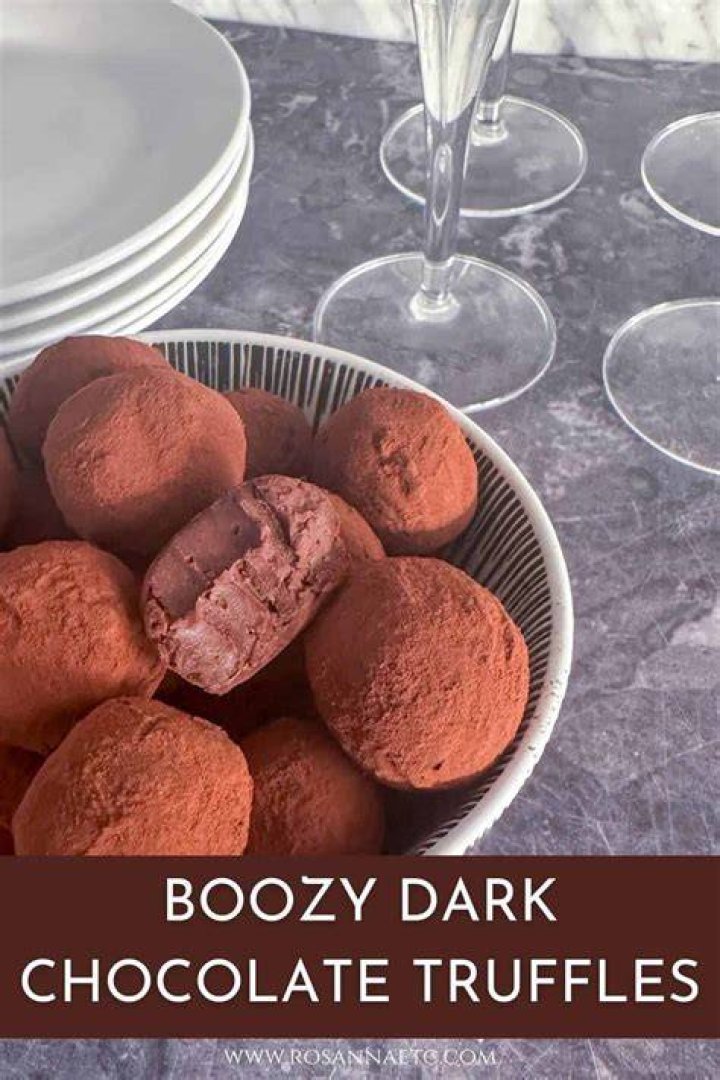 Boozy truffles are a great bonus