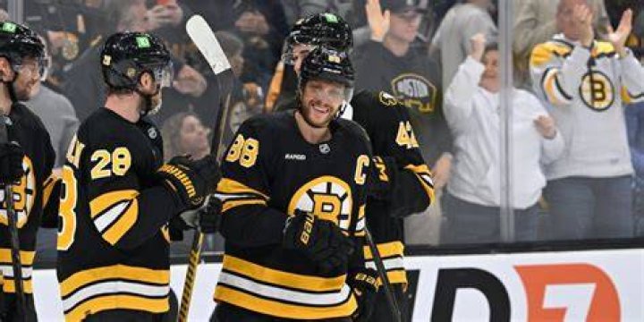 Boston Bruins's Right Winger David Pastrnak.