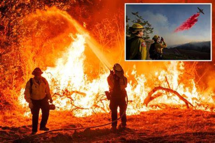 Brace fire crews are desperately trying to keep the infernos under control