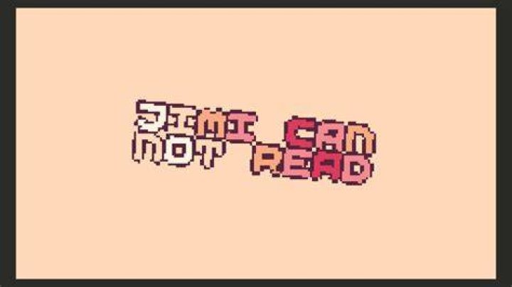 can not read