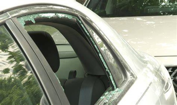 Car windows were shattered by a possible 'mini tornado' in Littlehampton, Sussex overnight, the Met Office said