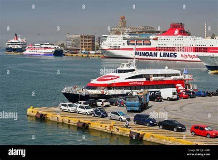 Cars queuing at the Port of Dover this morning