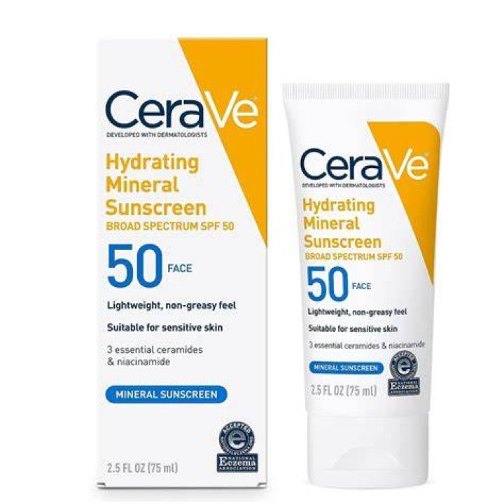 CeraVe Hydrating Mineral Sunscreen Broad-spectrum SPF 50