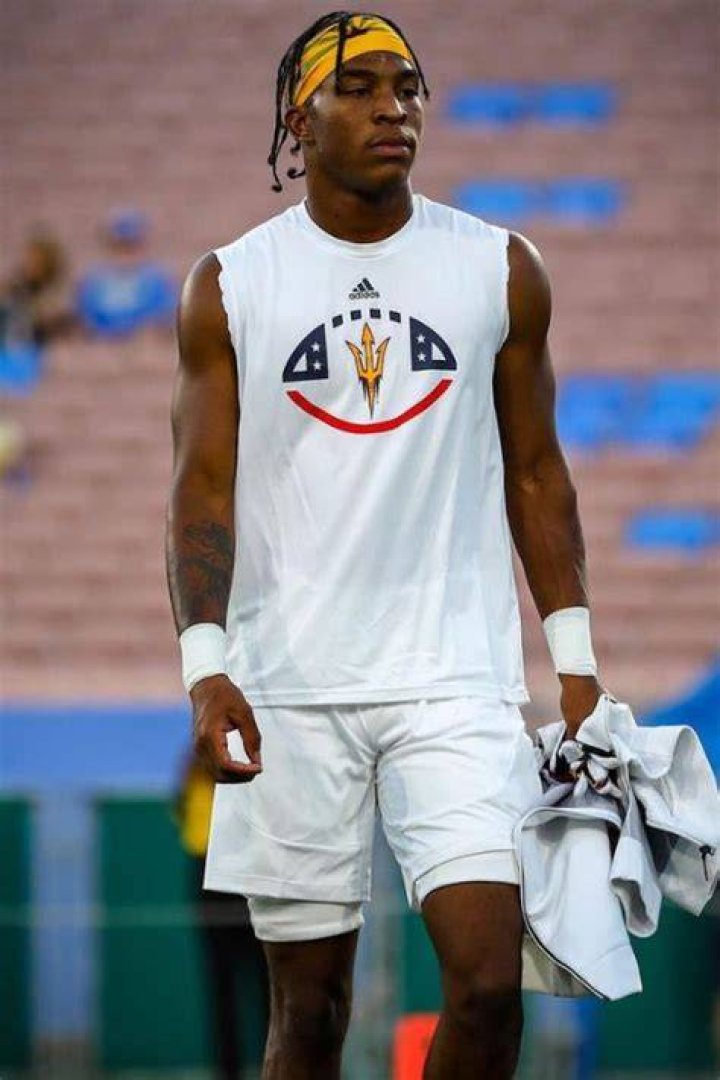 Chad Johnson Jr Pictured During The Training Session With ASU In 2021