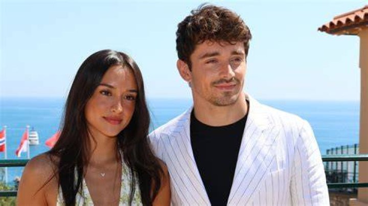 Charles Leclerc and Alexandra Saint Mleux
