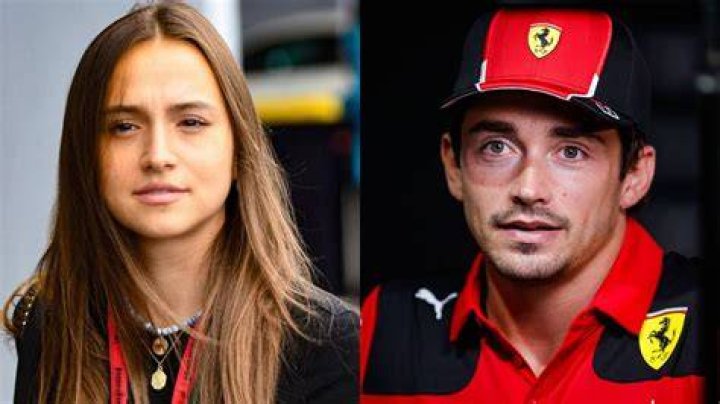  Charles Leclerc and ex Charlotte Sine pose at the 60th Monte-Carlo Television Festival