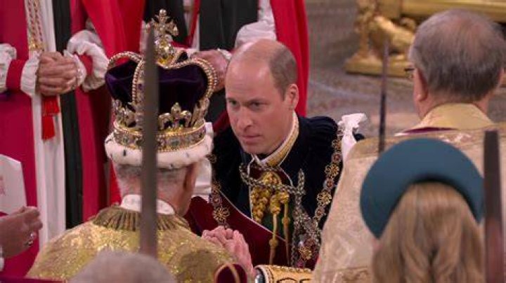 Charles whispered three words to his son during the touching moment