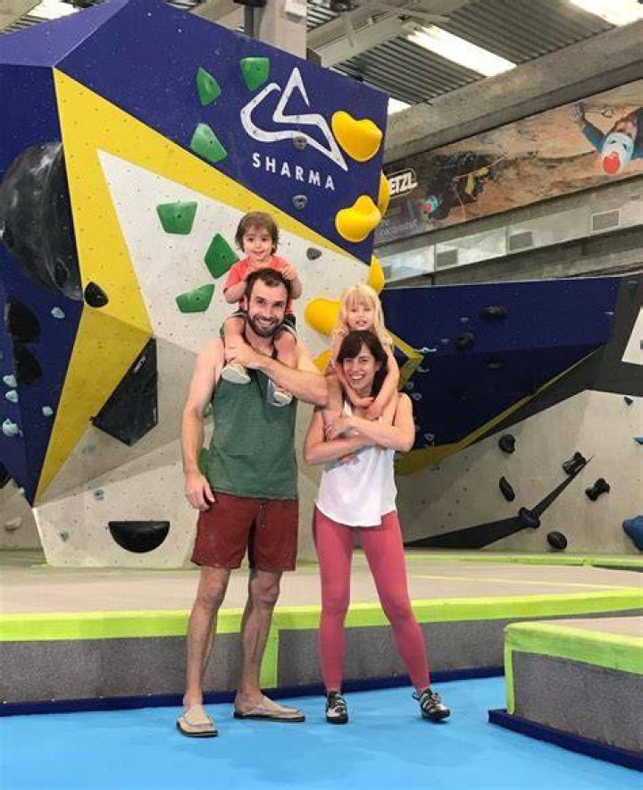 Chris alongside his family