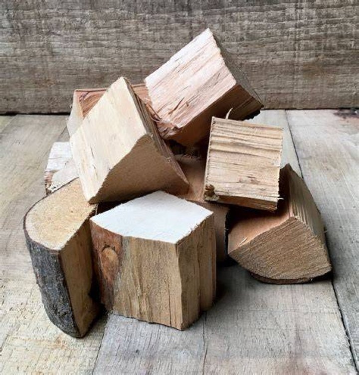 Chunks of old wood were put together by her and her partner to make the snug retreat
