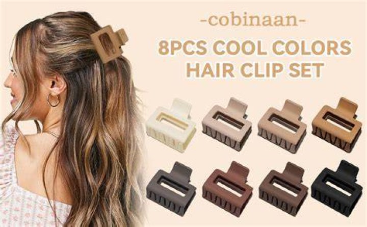 Cobinaan Medium Claw Hair Clips for Women
