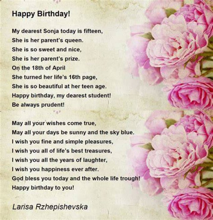 Cool Happy Birthday Poems for Best Friend