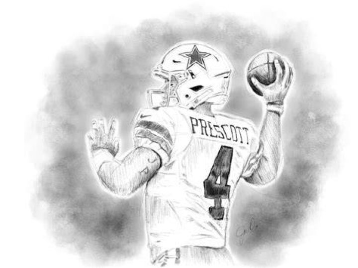 Dak Prescott Drawn in Sunken Place