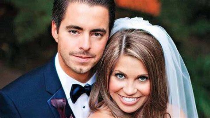 Danielle Fishel and Tim Belusko's Romantic Candlelit Wedding Purple