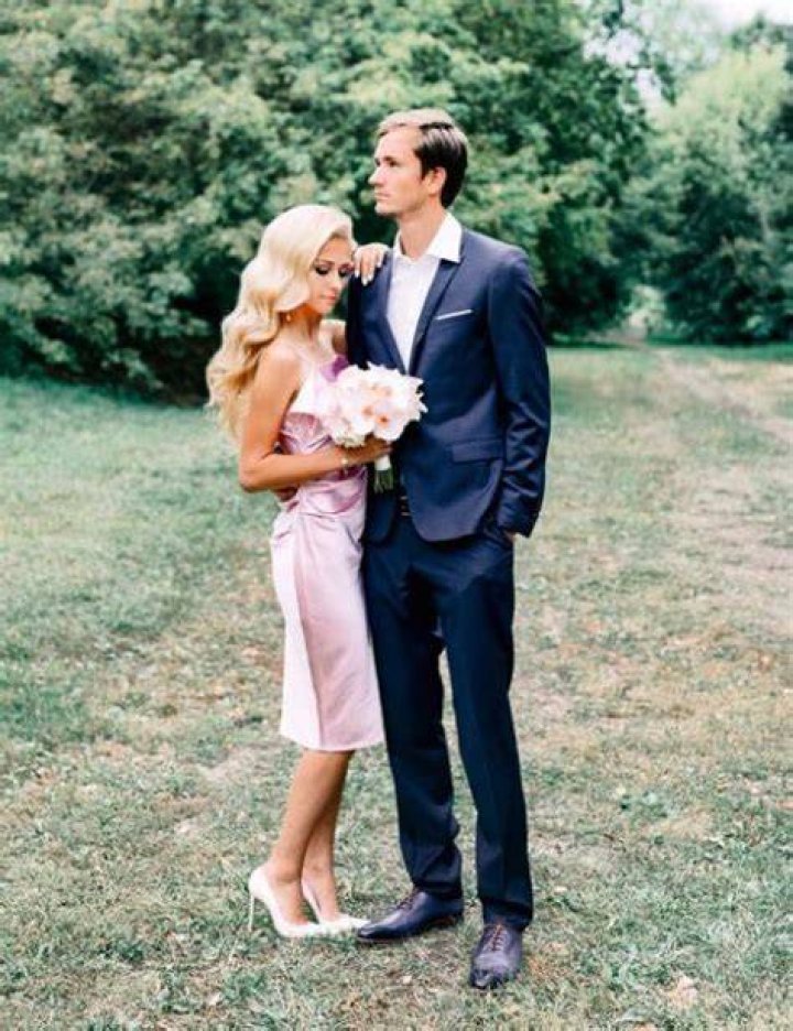 Danill Medvedev And His Wife Daria On Their Wedding