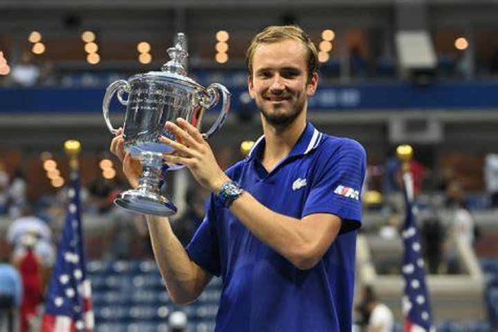 Danill Medvedev With 2021 US Open Trophy