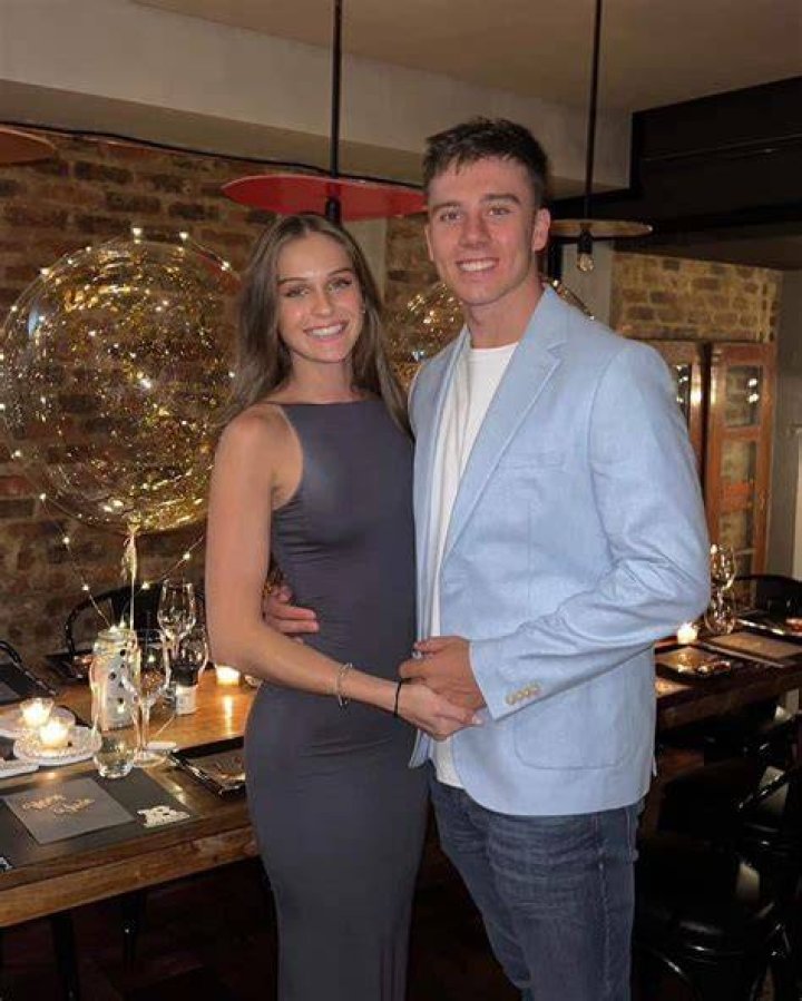 Dewald Brevis With His Girlfriend