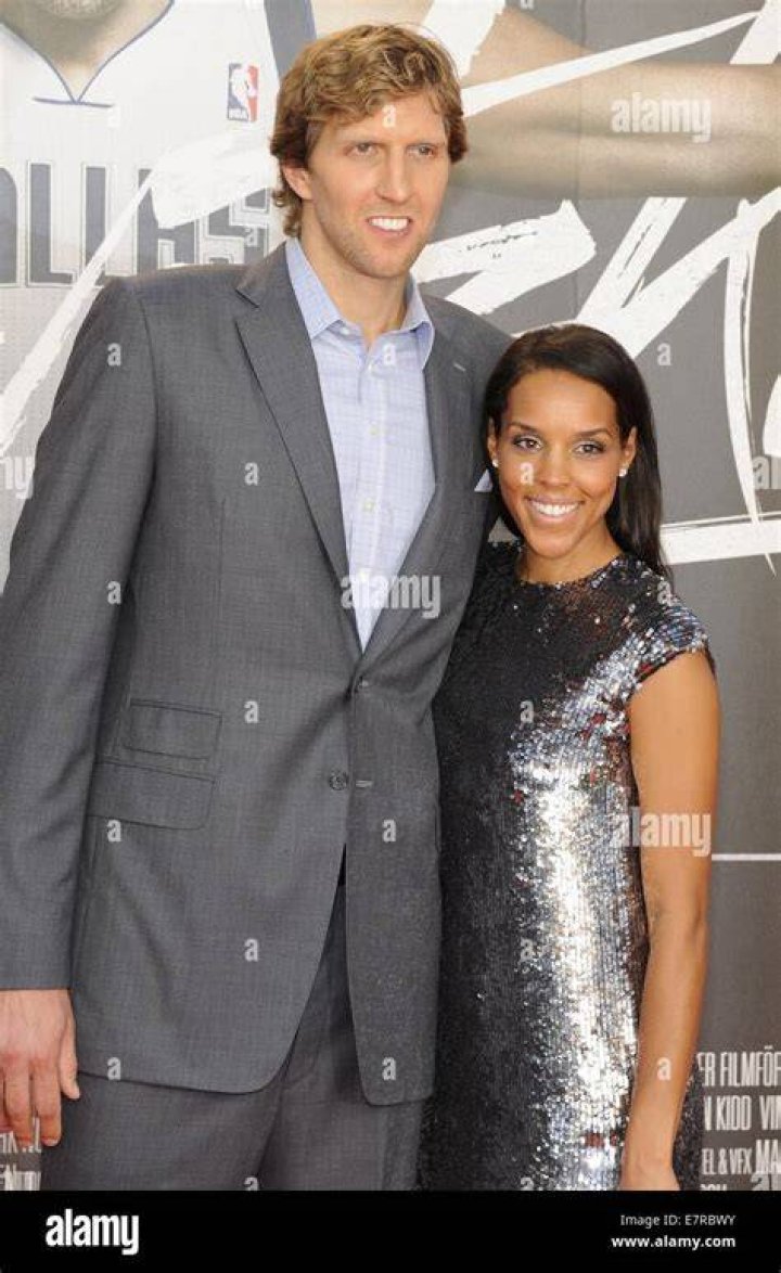 dirk nowitzki with his wife