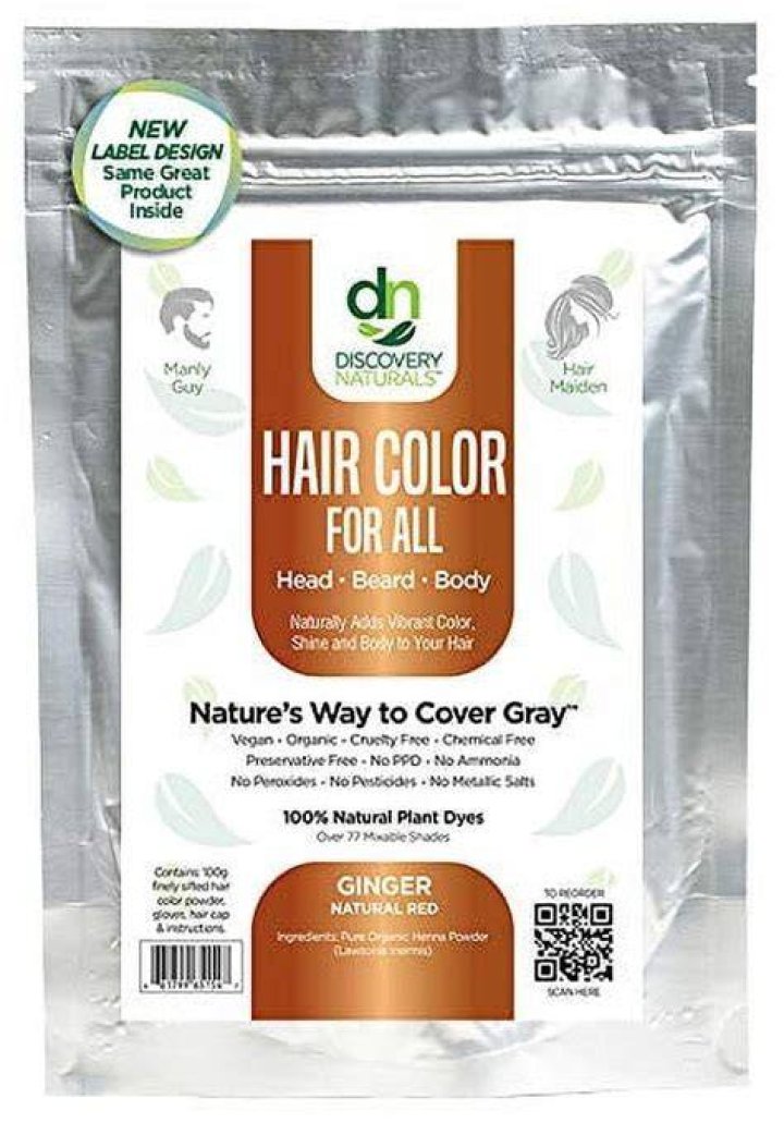 Discovery Naturals Red Henna Hair Color- Strawberry Reddish Blonde