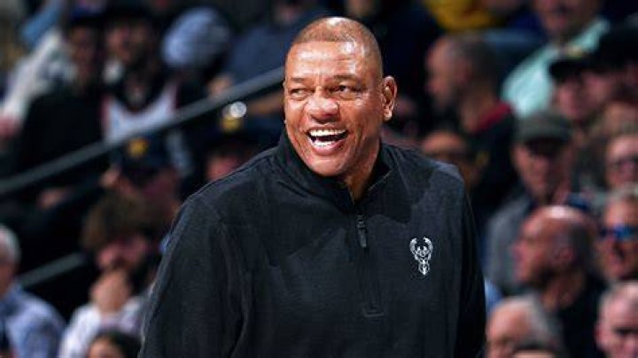Doc Rivers Pictured On The Sidelines Looking At His Team's Play