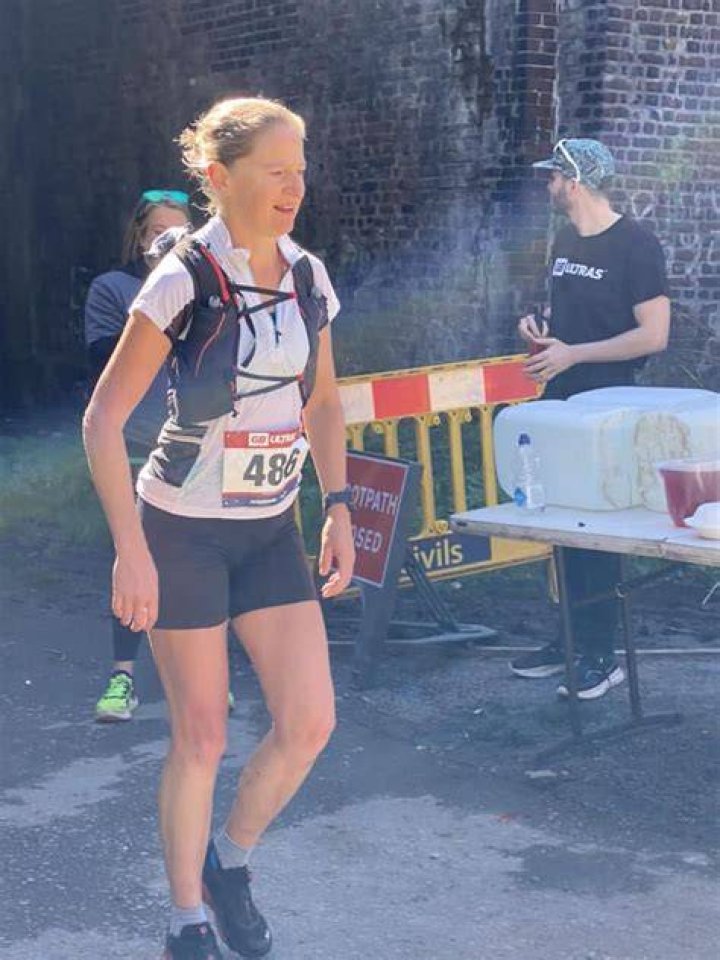 Dr Zakrzewski, right, covered a mile of the race in just one minute 40 seconds, according to the mapping data