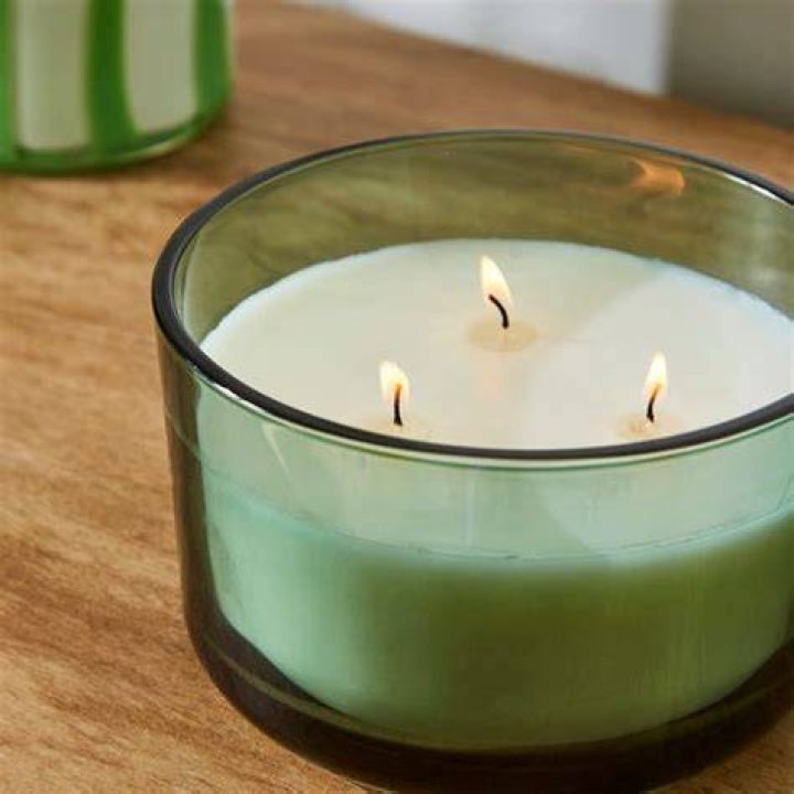 Dunelm have a three-wick large candle for &pound;18 in two different scents