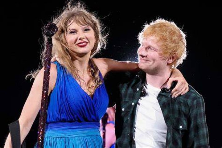 Ed Sheeran was joined on stage by his childhood hero Eminen during his show in Detroit on Saturday