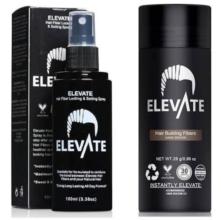 ELEVATE Hair Building Fibers 3 In 1 kit