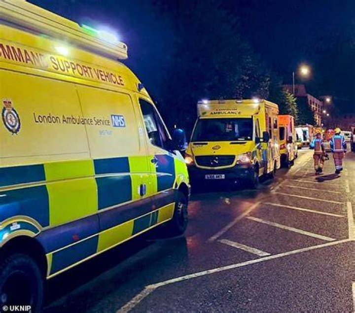 Emergency services rushed to the scene after reports of a stabbing