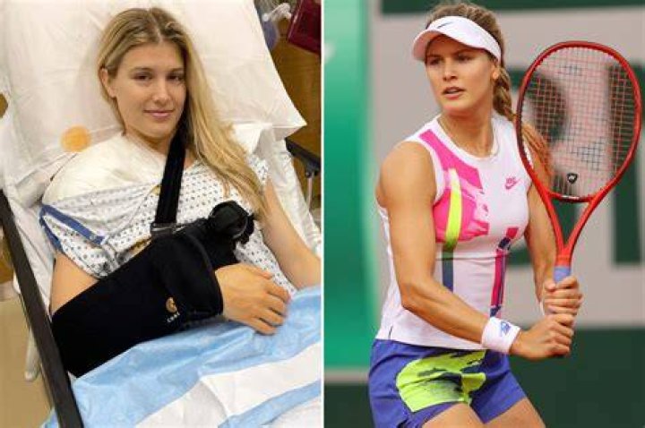Eugenie Bouchard Before Shoulder Surgery (Source: New York Post)