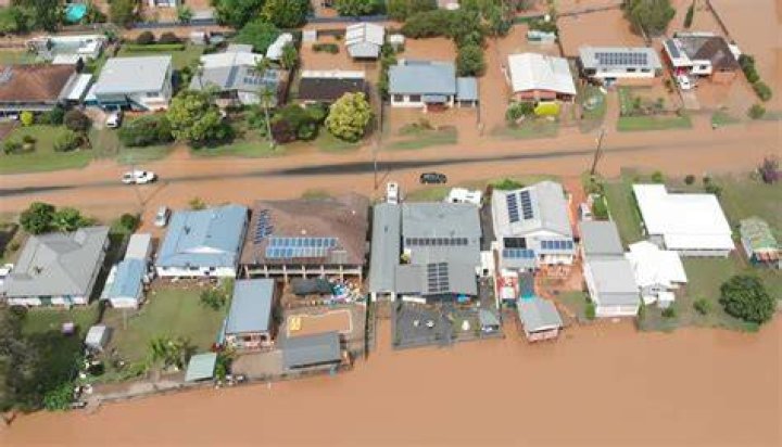  Flood waters have swamped residences and businesses in Shrewsbury