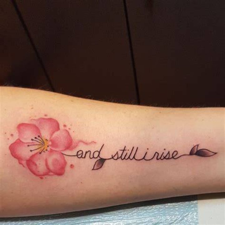 Flower Still I Rise Tattoo -b2tattoo_studio