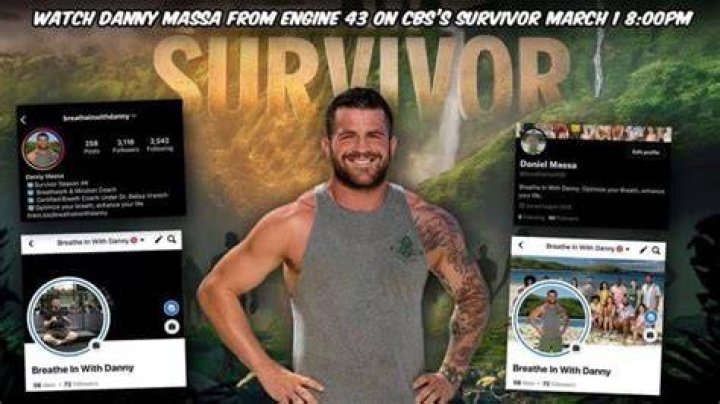 Forest survivor Danny Massa talks to the camera