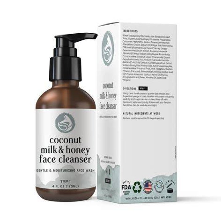 Foxbrim Naturals Coconut Milk & Honey Face Cleanser